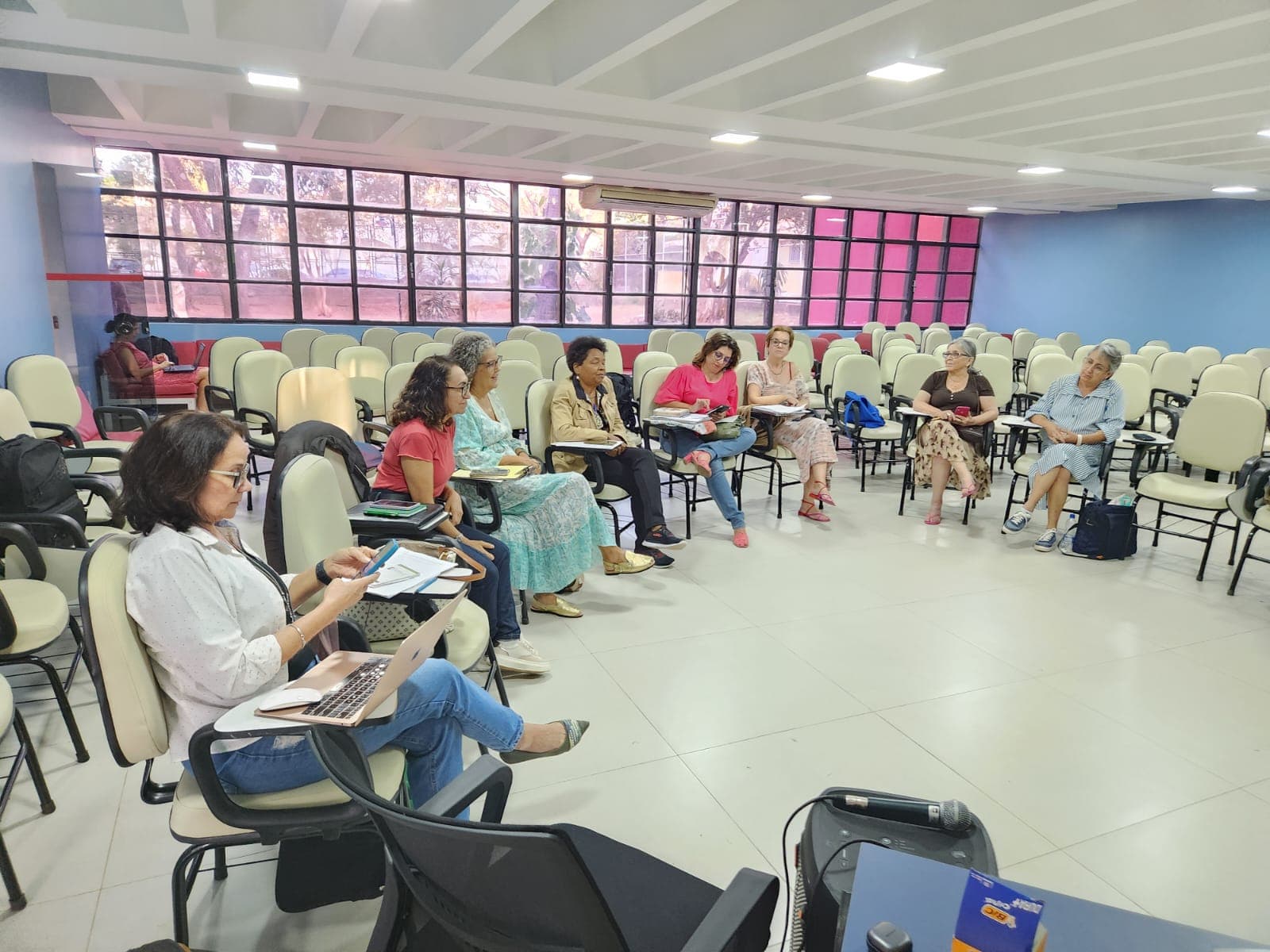 Foto da primeira oficina do Observatório